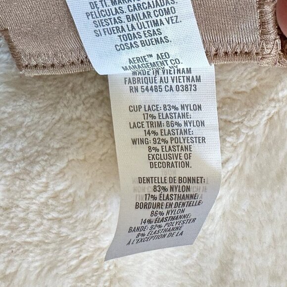 NWT Aerie Real Power Paisley Lace Strappy Balconette Bra - 36C - Picture 9 of 9